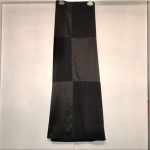 SALE Maxi Pencil Skirt patchwrk Faux Leather Suede